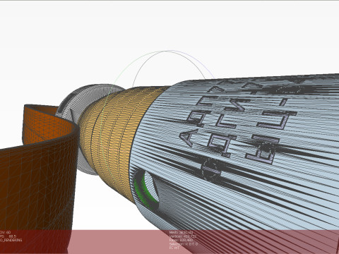 3B30 submunition off artillery cluster rockets 3D printable Moulage 3D Model