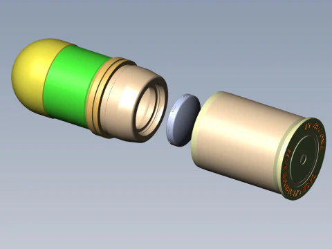 M430 40mm Projected Grenade Bomb for FPV drones Shell Cartridge 3D printable Moulage 3D Model