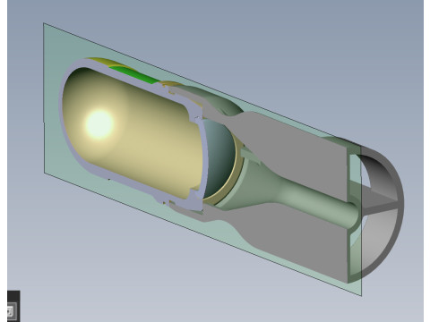 M430 40mm Projected Grenade Bomb for FPV drones Shell Cartridge 3D printable Moulage Modelo 3D