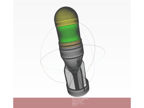 M430 40mm Projected Grenade Bomb for FPV drones Shell Cartridge 3D printable Moulage Modelo 3D