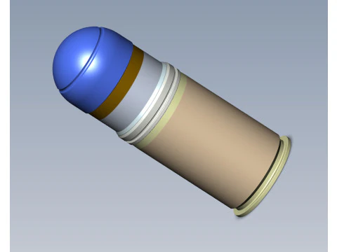 M918 40mm Projected Grenade Shell Projectile Cartridge 3D printable Moulage 3D Model