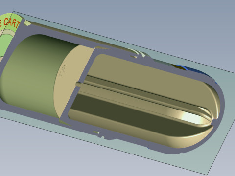 M918 40mm Projected Grenade Shell Projectile Cartridge 3D printable Moulage 3D-Modell