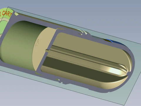 M918 40mm Projected Grenade Shell Projectile Cartridge 3D printable Moulage 3D Model