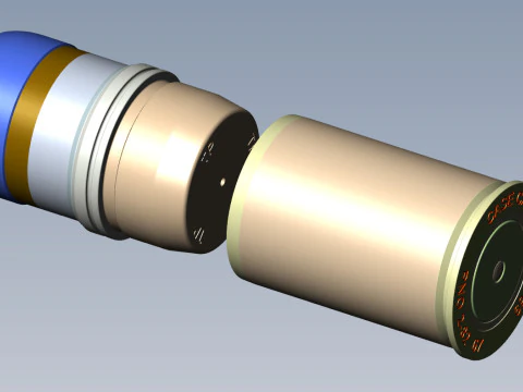 M918 40mm Projected Grenade Shell Projectile Cartridge 3D printable Moulage 3D Model