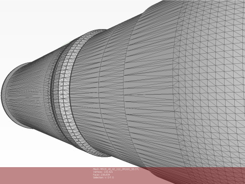 M918 40mm Projected Grenade Shell Projectile Cartridge 3D printable Moulage 3D-Modell