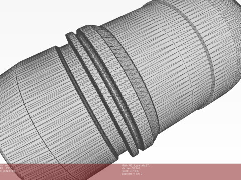 M918 40mm Projected Grenade Shell Projectile Cartridge 3D printable Moulage 3D-Modell