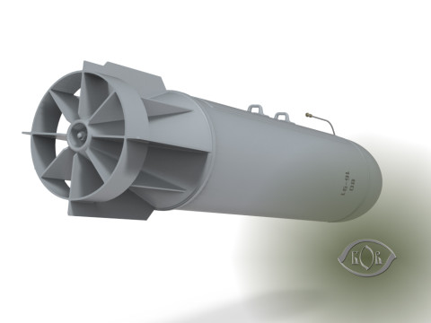 Cluster aviation bomb RBK 500 AO 2 5 RTM 3D printable Moulage to scale 1 to 5 3D 모델