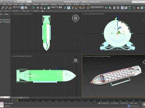 Cluster aviation bomb RBK 500 AO 2 5 RTM 3D printable Moulage to scale 1 to 5 3D 모델
