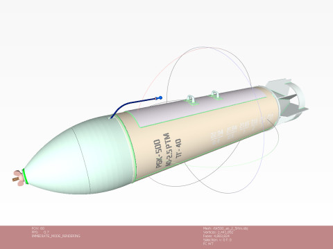 Cluster aviation bomb RBK 500 AO 2 5 RTM 3D printable Moulage to scale 1 to 5 3D 모델