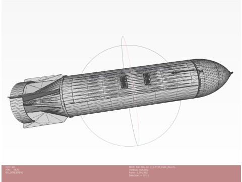 Cluster aviation bomb RBK 500 AO 2 5 RTM 3D printable Moulage to scale 1 to 5 3D 모델