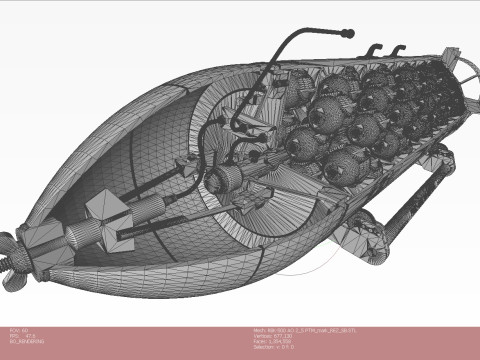 Cluster aviation bomb RBK 500 AO 2 5 RTM 3D printable Moulage to scale 1 to 5 3D 모델