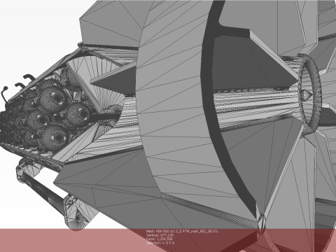 Cluster aviation bomb RBK 500 AO 2 5 RTM 3D printable Moulage to scale 1 to 5 3D 모델