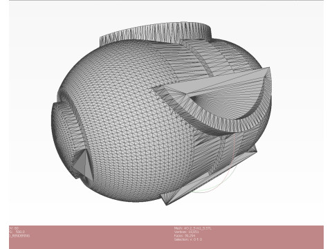 Cluster aviation bomb RBK 500 AO 2 5 RTM 3D printable Moulage to scale 1 to 5 3D 모델