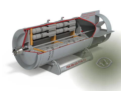 Soviet Russian Cluster aviation bomb RBK 500 255 PTAB 2 5 3D printable Moulage In scale 1 to 5 3D Model