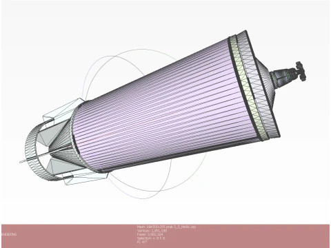 Soviet Russian Cluster aviation bomb RBK 500 255 PTAB 2 5 3D printable Moulage In scale 1 to 5 3D Model
