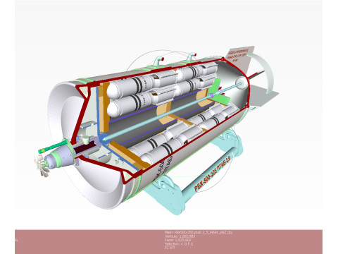 Soviet Russian Cluster aviation bomb RBK 500 255 PTAB 2 5 3D printable Moulage In scale 1 to 5 3D Model