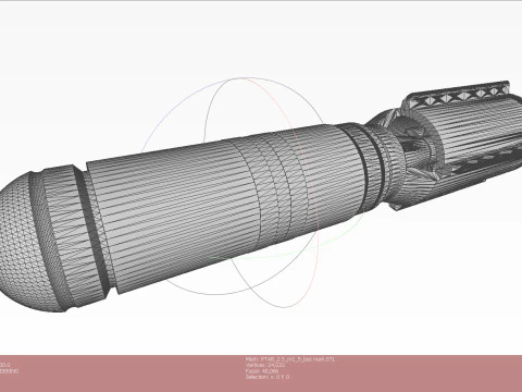 Soviet Russian Cluster aviation bomb RBK 500 255 PTAB 2 5 3D printable Moulage In scale 1 to 5 3D Model