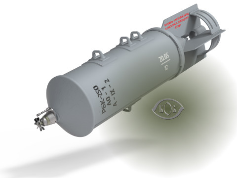 Cluster aviation bomb RBK 250 AO1 3D printable Moulage In scale 1 to 5 Modello 3D