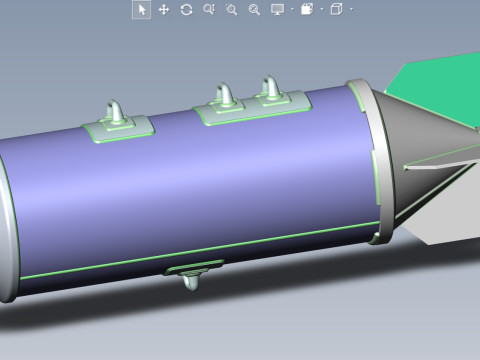 Cluster aviation bomb RBK 250 AO1 3D printable Moulage In scale 1 to 5 Modello 3D