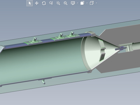 Cluster aviation bomb RBK 250 AO1 3D printable Moulage In scale 1 to 5 Modello 3D