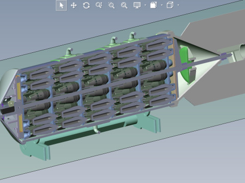 Cluster aviation bomb RBK 250 AO1 3D printable Moulage In scale 1 to 5 Modello 3D