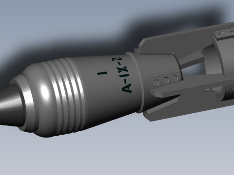 Cluster aviation bomb RBK 250 AO1 3D printable Moulage In scale 1 to 5 Modello 3D