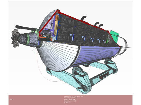 Cluster aviation bomb RBK 250 AO1 3D printable Moulage In scale 1 to 5 Modello 3D