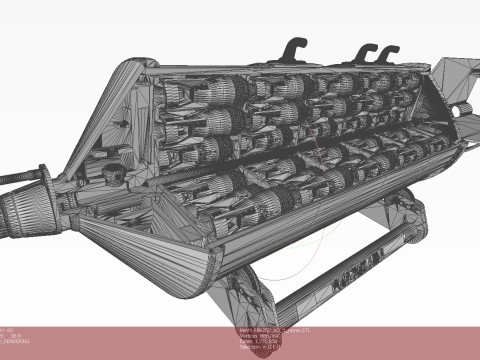 Cluster aviation bomb RBK 250 AO1 3D printable Moulage In scale 1 to 5 Modello 3D