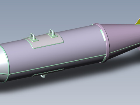 Cluster aviation bomb RBK 250 275 AO 1sch 3D printable Moulage In scale 1 to 5 Modello 3D