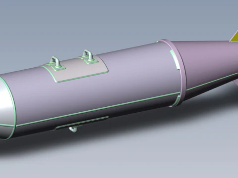 Bomba de avia&ccedil;&atilde;o cluster RBK 250 275 AO 1sch Moulage imprim&iacute;vel em 3D Em escala de 1 a 5 Modelo 3D