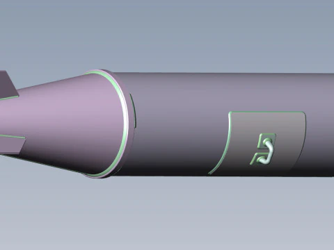 Bomba de avia&ccedil;&atilde;o cluster RBK 250 275 AO 1sch Moulage imprim&iacute;vel em 3D Em escala de 1 a 5 Modelo 3D