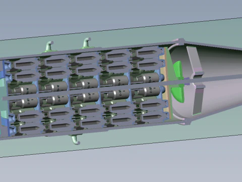 Bomba de avia&ccedil;&atilde;o cluster RBK 250 275 AO 1sch Moulage imprim&iacute;vel em 3D Em escala de 1 a 5 Modelo 3D