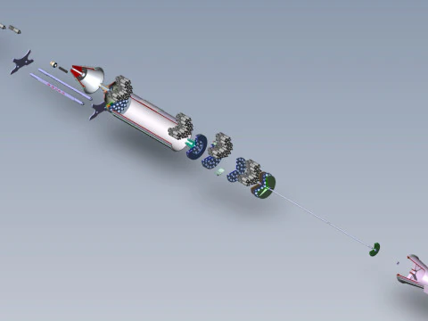 Bomba de avia&ccedil;&atilde;o cluster RBK 250 275 AO 1sch Moulage imprim&iacute;vel em 3D Em escala de 1 a 5 Modelo 3D