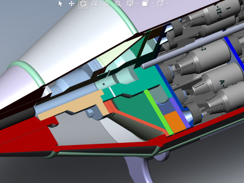 Cluster aviation bomb RBK 250 275 AO 1sch 3D printable Moulage In scale 1 to 5 Modello 3D