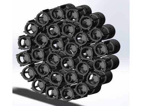 Cluster aviation bomb RBK 250 275 AO 1sch 3D printable Moulage In scale 1 to 5 Modello 3D
