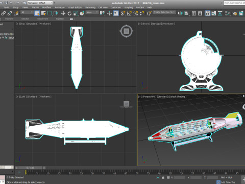 Cluster aviation bomb RBK 250 275 AO 1sch 3D printable Moulage In scale 1 to 5 Modello 3D