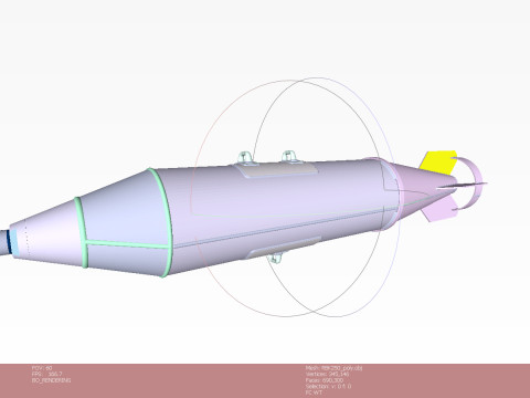 Cluster aviation bomb RBK 250 275 AO 1sch 3D printable Moulage In scale 1 to 5 Modello 3D
