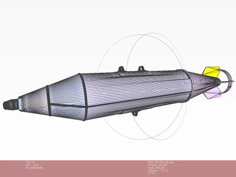 Bomba de avia&ccedil;&atilde;o cluster RBK 250 275 AO 1sch Moulage imprim&iacute;vel em 3D Em escala de 1 a 5 Modelo 3D