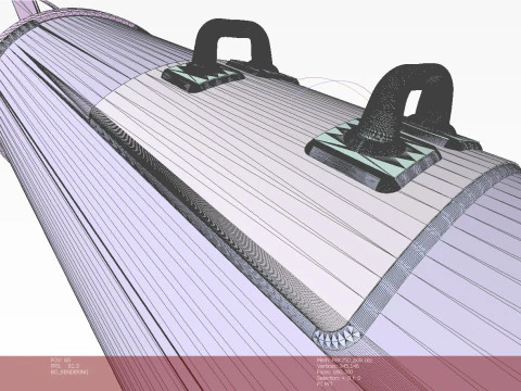 Bomba de avia&ccedil;&atilde;o cluster RBK 250 275 AO 1sch Moulage imprim&iacute;vel em 3D Em escala de 1 a 5 Modelo 3D