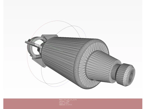 Bomba de avia&ccedil;&atilde;o cluster RBK 250 275 AO 1sch Moulage imprim&iacute;vel em 3D Em escala de 1 a 5 Modelo 3D