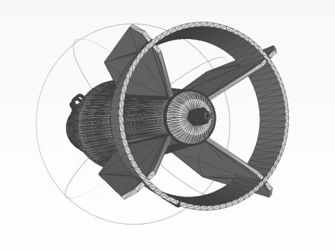 Bomba de avia&ccedil;&atilde;o cluster RBK 250 275 AO 1sch Moulage imprim&iacute;vel em 3D Em escala de 1 a 5 Modelo 3D