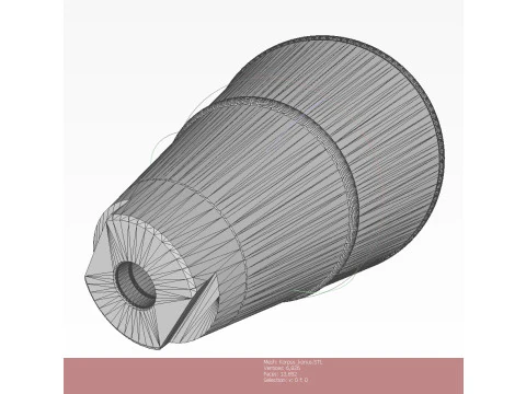 Bomba de avia&ccedil;&atilde;o cluster RBK 250 275 AO 1sch Moulage imprim&iacute;vel em 3D Em escala de 1 a 5 Modelo 3D