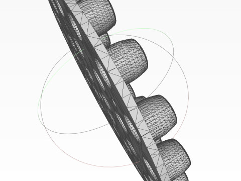 Cluster aviation bomb RBK 250 275 AO 1sch 3D printable Moulage In scale 1 to 5 Modello 3D