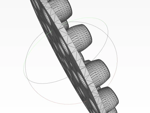 Bomba de avia&ccedil;&atilde;o cluster RBK 250 275 AO 1sch Moulage imprim&iacute;vel em 3D Em escala de 1 a 5 Modelo 3D