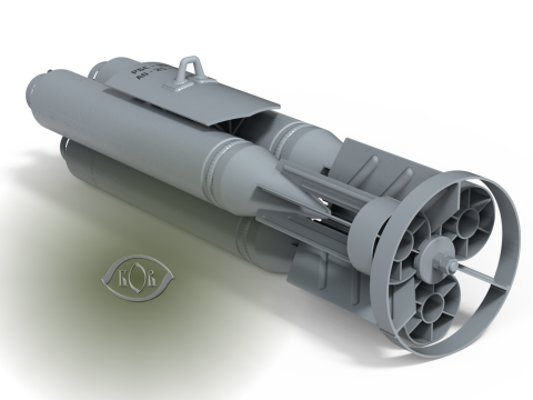 Russian Single bomb bundle RBS-100 AO 25 33 3D printable Moulage Modèle 3D