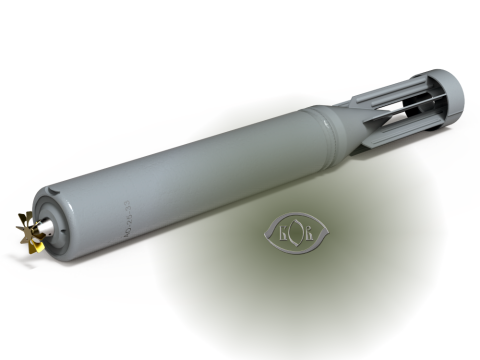 Russian Single bomb bundle RBS-100 AO 25 33 3D printable Moulage Modèle 3D