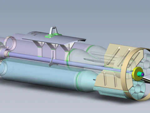Russian Single bomb bundle RBS-100 AO 25 33 3D printable Moulage 3D Model