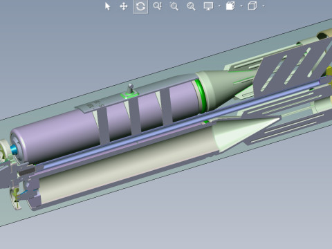 Russian Single bomb bundle RBS-100 AO 25 33 3D printable Moulage Modèle 3D