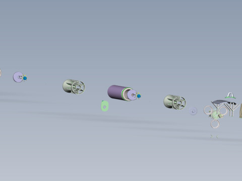 Russian Single bomb bundle RBS-100 AO 25 33 3D printable Moulage Modèle 3D