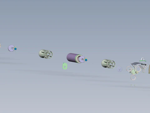 Russian Single bomb bundle RBS-100 AO 25 33 3D printable Moulage 3D Model